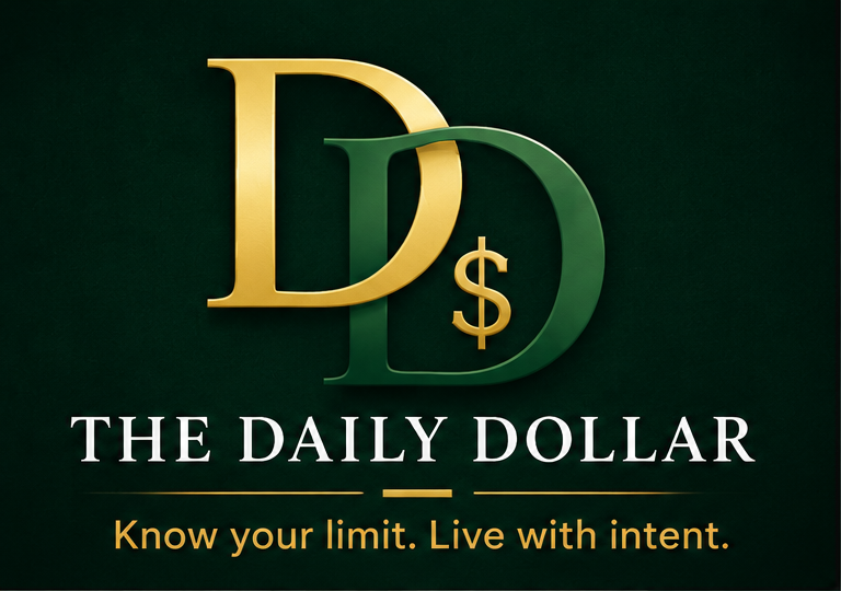 The Daily Dollar logo with Know your limit. Live with intent.